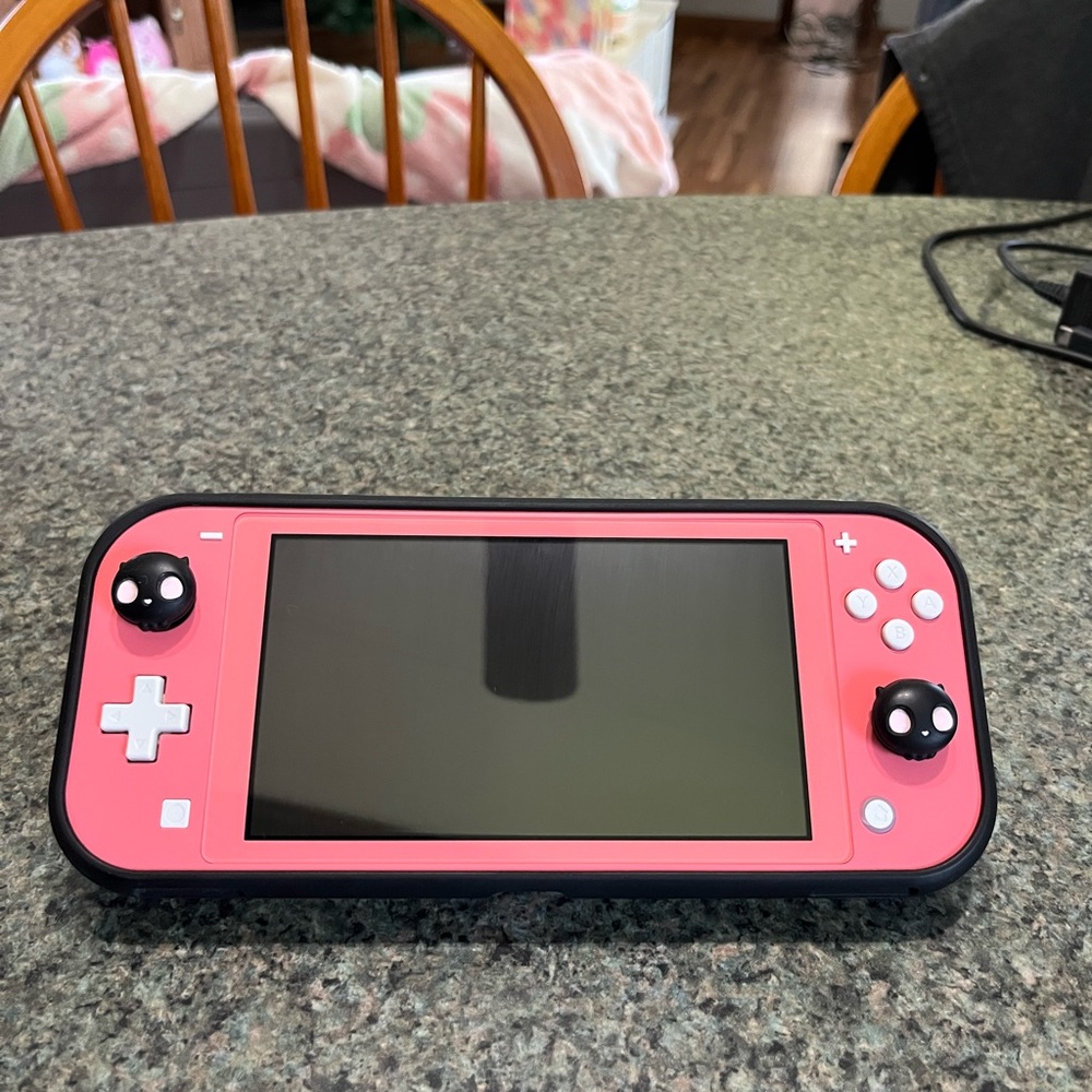 Orzly Black Nintendo Switch Lite Case (Switch and Thumb-grips NOT included)